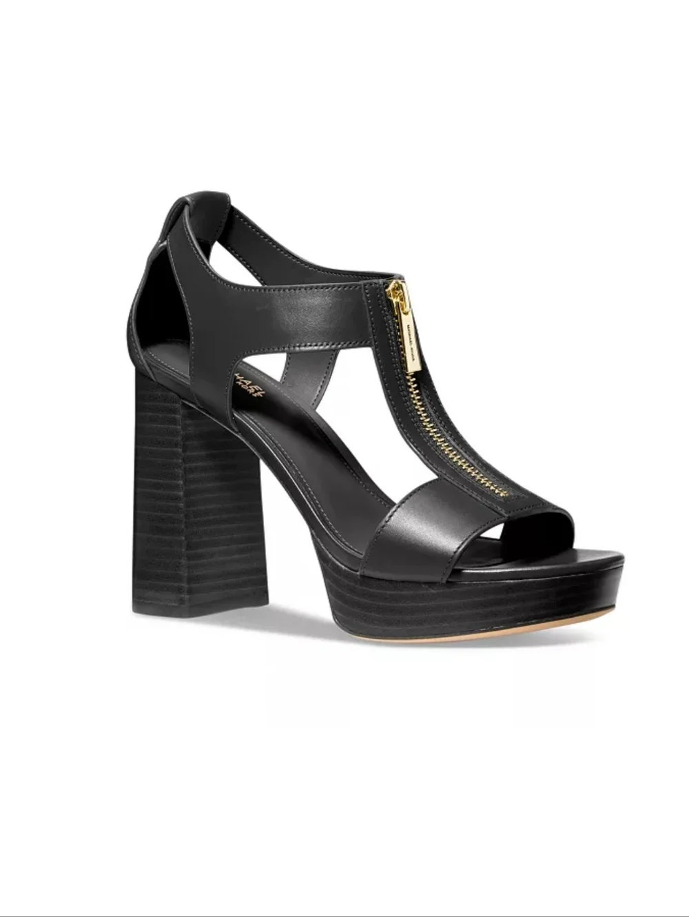 MICHAEL Michael Kors Women's Berkley Mid Platform T-Strap Sandals Size 8